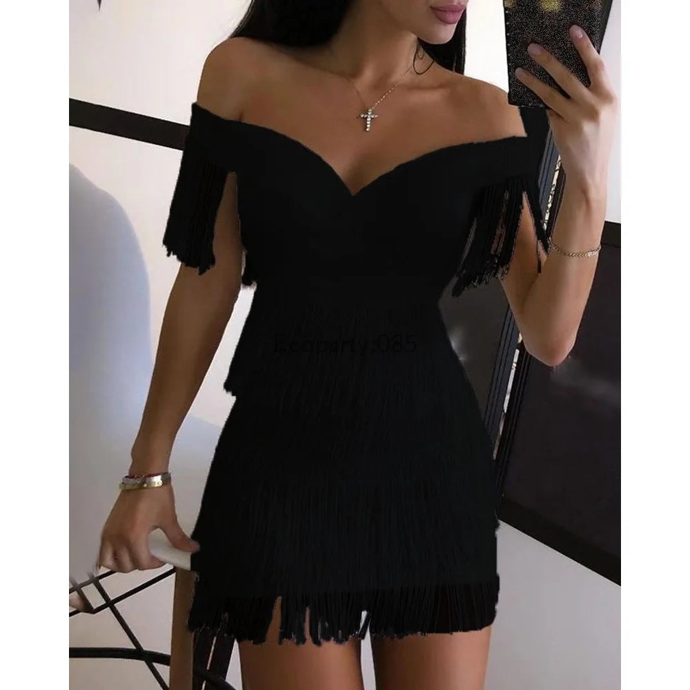 Party Dress with Fringe