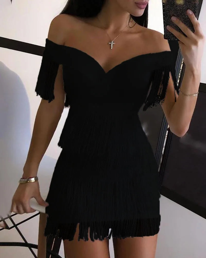 Party Dress with Fringe
