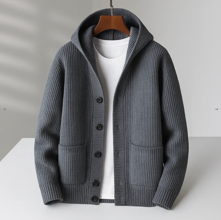 Rossi™ | Cardigan in lana da uomo