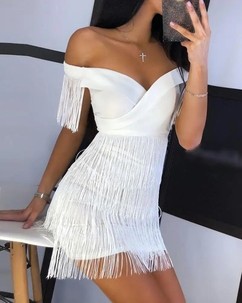 Party Dress with Fringe