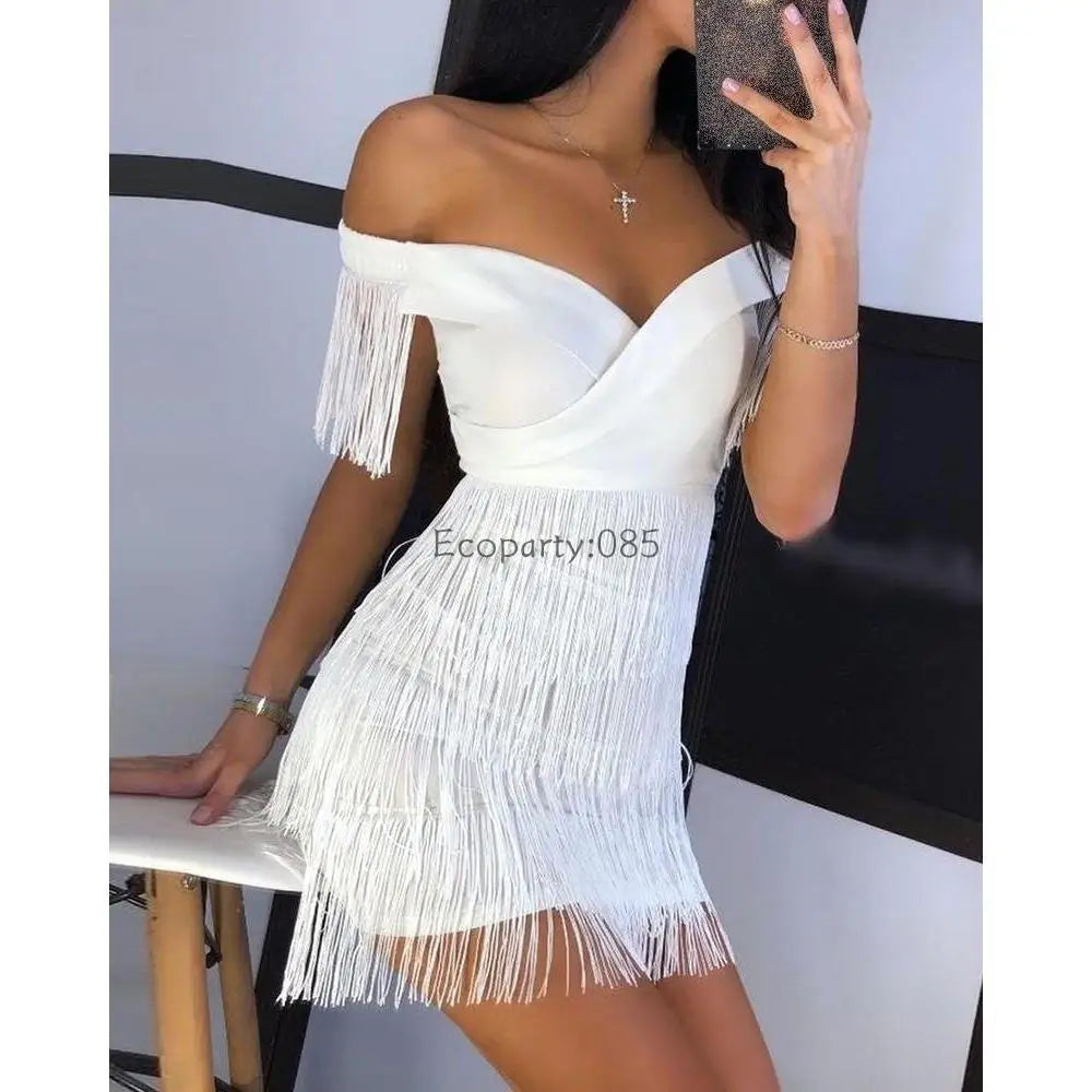 Party Dress with Fringe